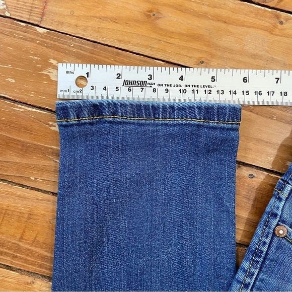 Parasuco jeans low rise lightly distressed straight skinny leg stretchy denim 28 - Picture 9 of 12